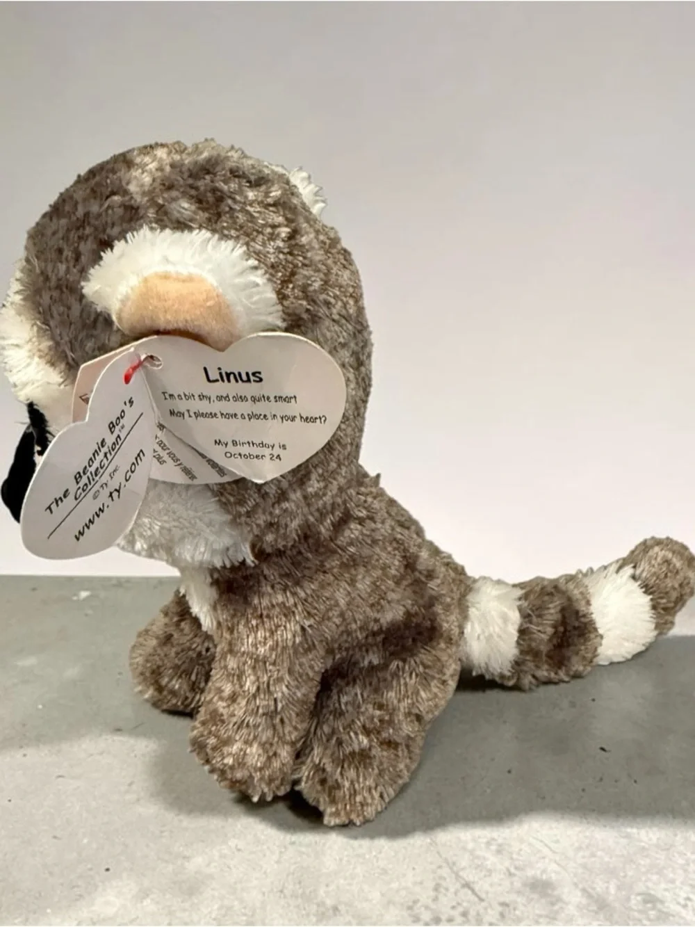 Ty Beanie Boos LINUS the Lemur 6